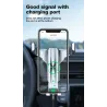 Gravity phone holder - for car air vent - 3 point support - with safety lockHolders