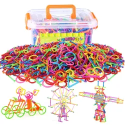 Plastic building blocks - sticks - creative construction toy - 500 piecesConstruction