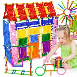Plastic building blocks - sticks - creative construction toy - 500 piecesConstruction