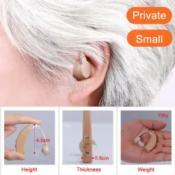 Mini hearing aid - sound amplifier - rechargeable - rotatable - USBHearing aid