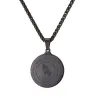 Praying hands with Bible verse - coin / heart shape pendant - stainless steel necklaceNecklaces