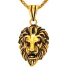 Lion head pendant - stainless steel necklaceNecklaces