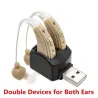 Hearing aid - ear sound amplifier - with double charging port - USBHearing aid