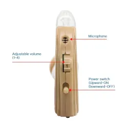 Hearing aid - ear sound amplifier - with double charging port - USBHearing aid