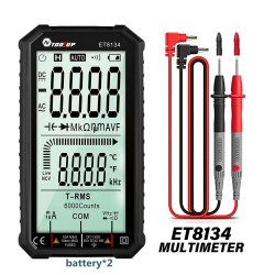 Smart digital multimeter - automatic / manual measure - LCD - resistance diode - temperature / frequency testMultimeters