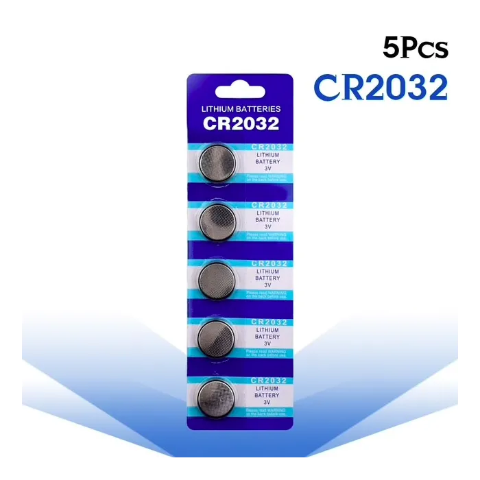 3V BR2032 DL2032 ECR2032 CR2032 Lithium cell battery - button batteries - 5 piecesBattery