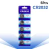 3V BR2032 DL2032 ECR2032 CR2032 Lithium cell battery - button batteries - 5 piecesBattery