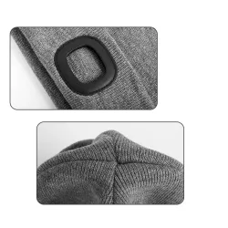 Warm knitted beanie - with LED light - unisexHats & Caps