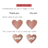 Heart shaped labels - scratch stickers - 2.5cm - 300 piecesDecoration