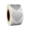 Heart shaped labels - scratch stickers - 2.5cm - 300 piecesDecoration