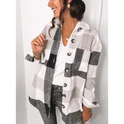 Vintage plaid shirt - with buttons - long sleeveBlouses & shirts