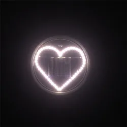 Heart shaped solar lamp - garden light - lawn / porch / patioSolar lighting