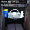 Leather storage bag - back car seat organiserInterior accessories
