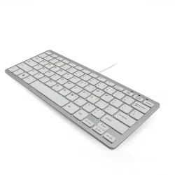 Computer keyboard - USB - ergonomic design - for Apple / Windows / PC / MacKeyboards