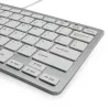 Computer keyboard - USB - ergonomic design - for Apple / Windows / PC / MacKeyboards