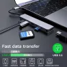 USB HUB-C HUB adapter - 6 in 1 USB-C to USB 3.0 HDMI - splitterHDMI switchers