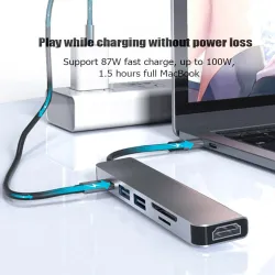 USB HUB-C HUB adapter - 6 in 1 USB-C to USB 3.0 HDMI - splitterHDMI switchers