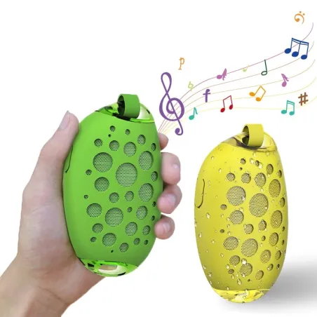 MG X1 - wireless Bluetooth speaker - with microphone / hook - waterproof - hands free call - mango shapeBluetooth speakers