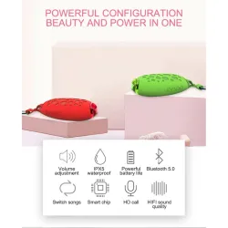 MG X1 - wireless Bluetooth speaker - with microphone / hook - waterproof - hands free call - mango shapeBluetooth speakers