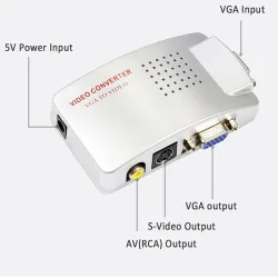 PC signal converter box - adapter - VGA to TV AV RCA - NTSC PALHDMI switchers