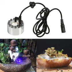 Ultrasonic fog maker - for water pond / fountain / air humidifier - color changing LED light - 24VHumidifiers