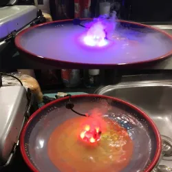 Ultrasonic fog maker - for water pond / fountain / air humidifier - color changing LED light - 24VHumidifiers