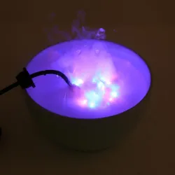 Ultrasonic fog maker - for water pond / fountain / air humidifier - color changing LED light - 24VHumidifiers