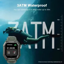 KOSPET ROCK - Smart Watch - Bluetooth - Android / IOS - waterproof - fitness tracker - blood pressure monitorSmart-Wear