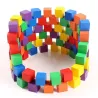 Colorful building cubes - wooden blocks - educational toy - 30 piecesWooden