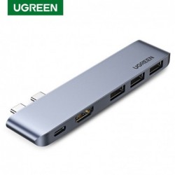 UGREEN - USB C HUB dual type-C to multi USB 3.0 4K HDMI - adapter Thunderbolt 3 - for MacBook Pro AirHubs