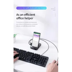 Baseus - docking station - charger with stand - type-C HUB to HDMI - for Samsung S20 S10 / Huawei P30Chargers