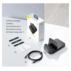 Baseus - docking station - charger with stand - type-C HUB to HDMI - for Samsung S20 S10 / Huawei P30Chargers