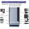 Baseus - USB-C 3.0 / HUB type-C to HDMI - RJ45 VGA SD / TF - power adapter - 17 in 1 docking station for Macbook ProStands
