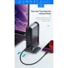 Baseus - USB-C 3.0 / HUB type-C to HDMI - RJ45 VGA SD / TF - power adapter - 17 in 1 docking station for Macbook ProStands