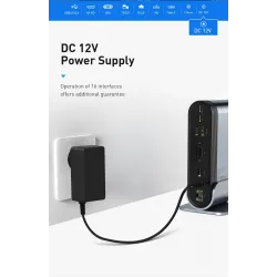 Baseus - USB-C 3.0 / HUB type-C to HDMI - RJ45 VGA SD / TF - power adapter - 17 in 1 docking station for Macbook ProStands