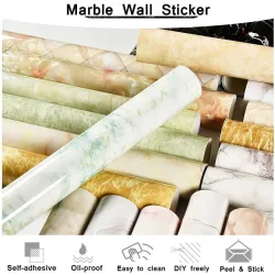 Decorative marble wallpaper - for furniture / wall - waterproof - 6MFurniture