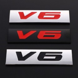 3D metal car sticker - engine size emblem - V6 - V8Stickers
