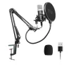 Podcast condenser microphone - professional PC streaming cardioid - kit - USB - 192kHZ/24bitMicrophones