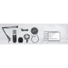 Podcast condenser microphone - professional PC streaming cardioid - kit - USB - 192kHZ/24bitMicrophones