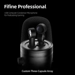 FIFINE - recording microphone - podcast - USB - for PC / PS4 / MacMicrophones