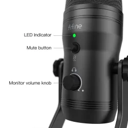 FIFINE - recording microphone - podcast - USB - for PC / PS4 / MacMicrophones