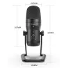 FIFINE - recording microphone - podcast - USB - for PC / PS4 / MacMicrophones