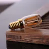 Vintage LED bulb - Edison tube - T22 - 2200K - E12 / E14 - 1W - dimmable - amber glass - 5 piecesE14