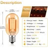 Vintage LED bulb - Edison tube - T22 - 2200K - E12 / E14 - 1W - dimmable - amber glass - 5 piecesE14