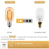Vintage LED bulb - Edison tube - T22 - 2200K - E12 / E14 - 1W - dimmable - amber glass - 5 piecesE14