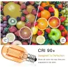 Vintage LED bulb - Edison tube - T22 - 2200K - E12 / E14 - 1W - dimmable - amber glass - 5 piecesE14