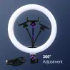 LED selfie ring - fill light lamp - with tripod - for makeup / video / photos - dimmableTripods & stands