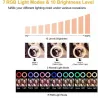 Selfie LED ring - RGB - dimmable fill light - with tripod - for photography / makeup / videoTripods & stands