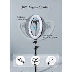 LED selfie ring - fill light lamp - with tripod - for makeup / video / photos - dimmableTripods & stands