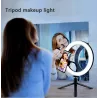 LED selfie ring - fill light lamp - with tripod - for makeup / video / photos - dimmableTripods & stands